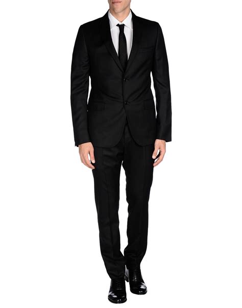 mens gucci suits black